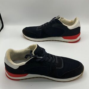 Orlebar Brown Navy Blue and Red Men's Sneakers - Size 12 UK